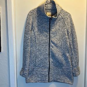 Heather Grey full zip Sweater